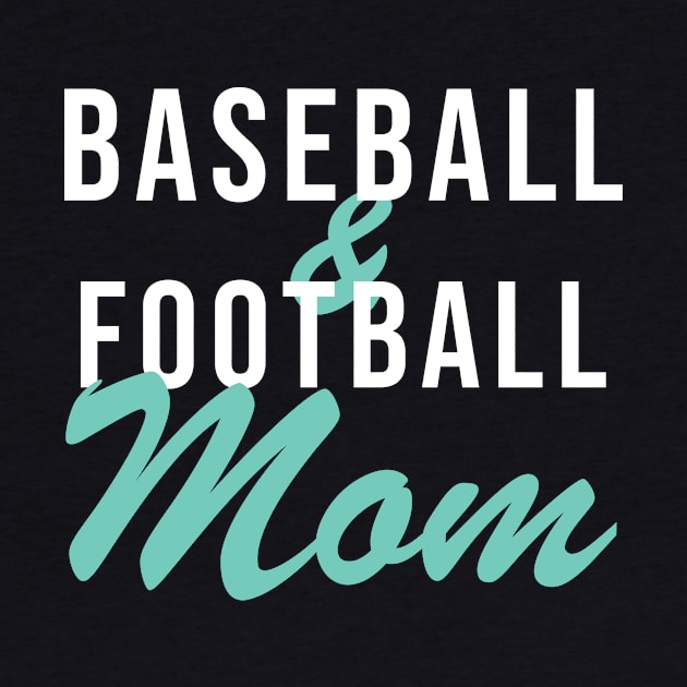 Baseball and Football Mom Baseball Mom by PodDesignShop